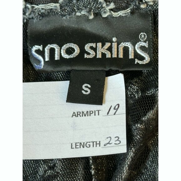 VTG Sno Skins Black Textured Cut-Out Mesh Velvet Tie Blazer Sz Small Avant Garde - Picture 2 of 11